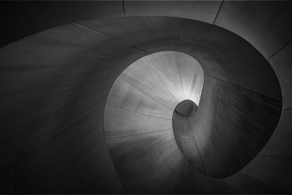 Winding Concrete Spiral by Shi &amp Wei — canvas wall art