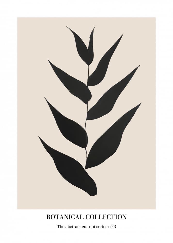 Abstract Botanical Leaves by Merel Takken — canvas wall art