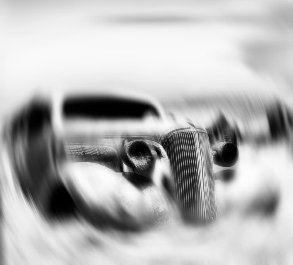 Blurred Classic Car by Kurt Hansen — canvas wall art