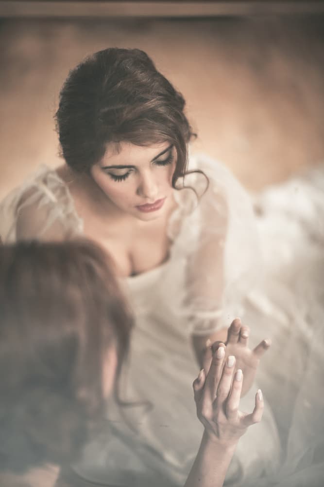 Intimate Wedding Moment by Magdalena Russocka — canvas wall art