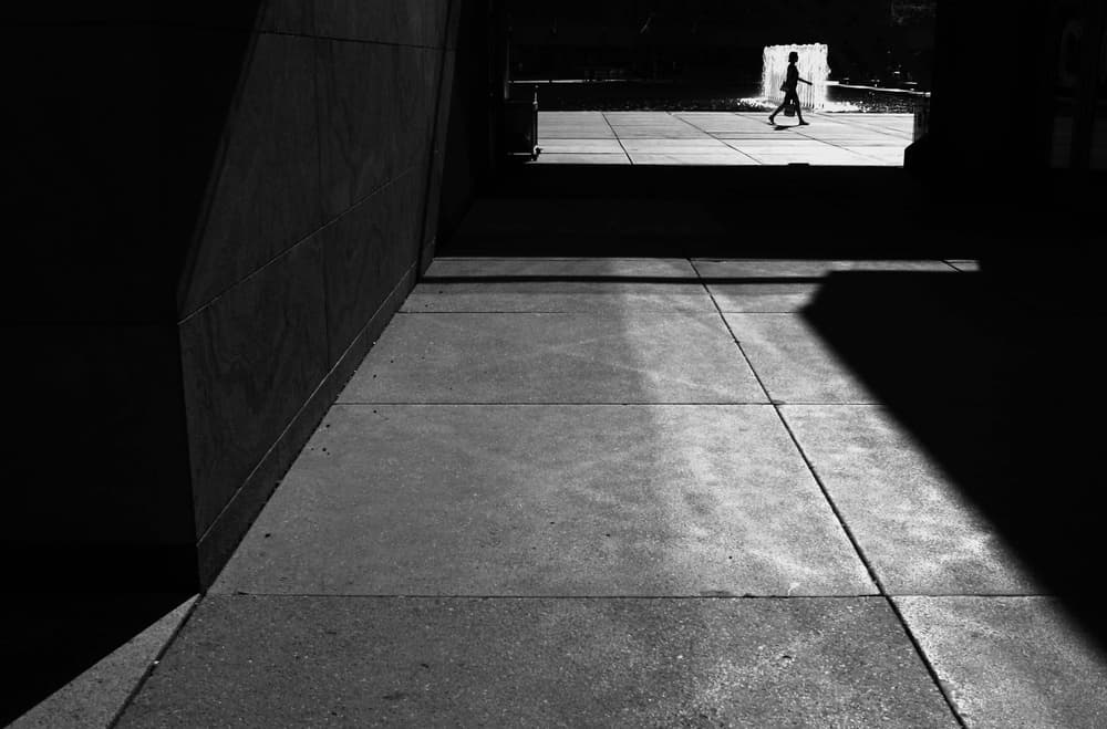 Walking Through Shadows by Jian Wang — canvas wall art