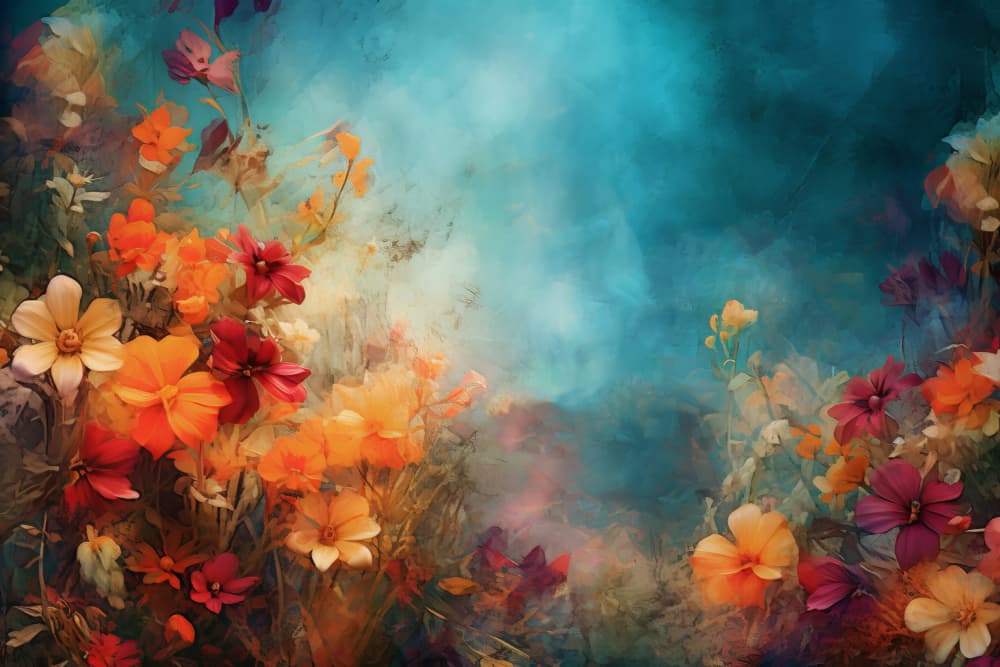 Ethereal Garden Flowers by Bilge Paksoylu — canvas wall art