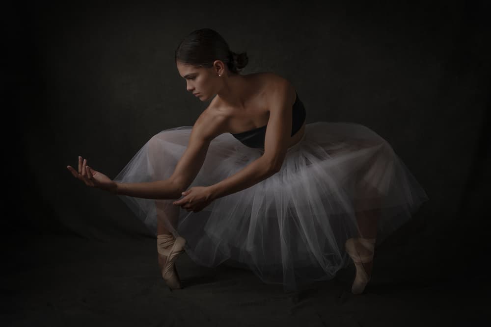 Graceful Ballerina Pose by Renzo Carraro — canvas wall art