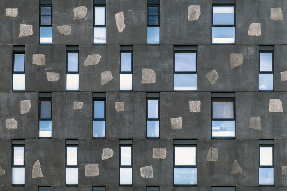 Modern Geometric Facade by Lus Joosten — canvas wall art