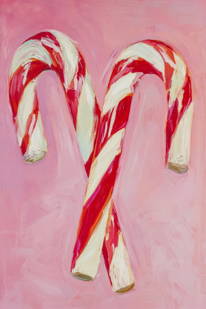 Candy Cane Delight by Treechild — canvas wall art