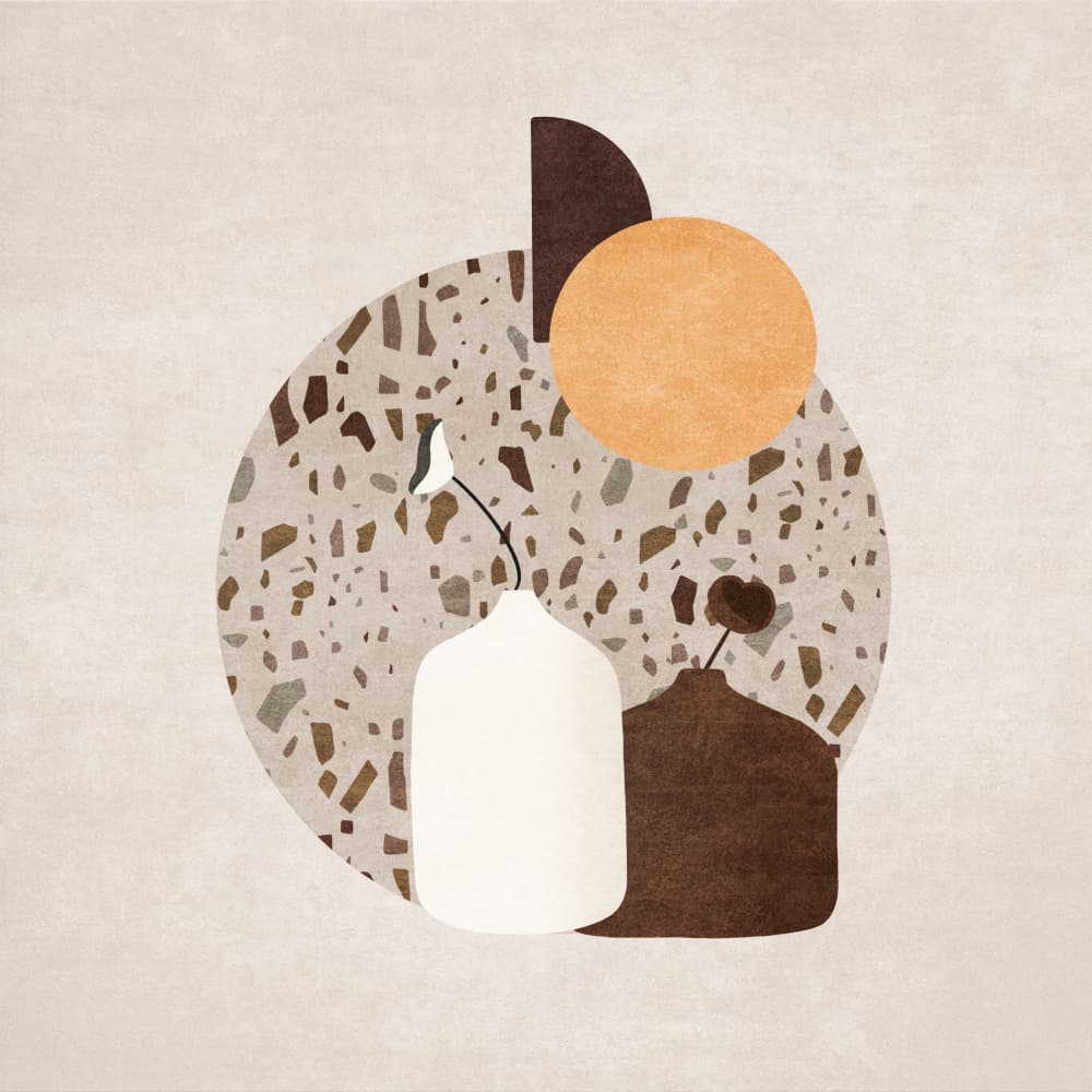 Serene Geometry by Emel Tunaboylu — canvas wall art