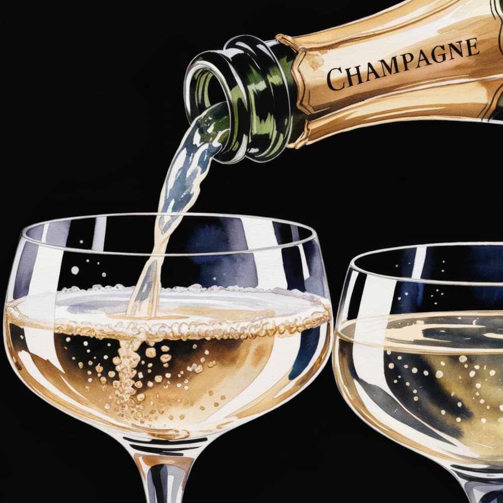 Golden Champagne Pour