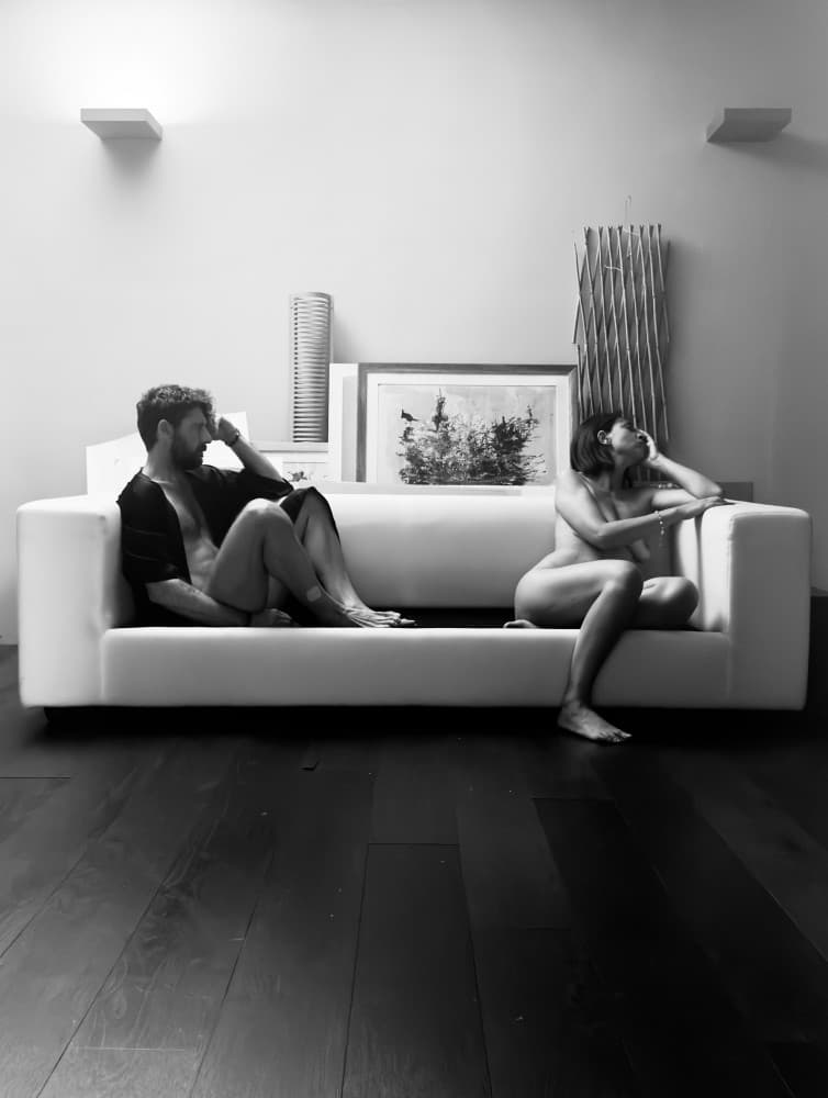 Intimate Couple Reflection by Davide Barzaghi — canvas wall art