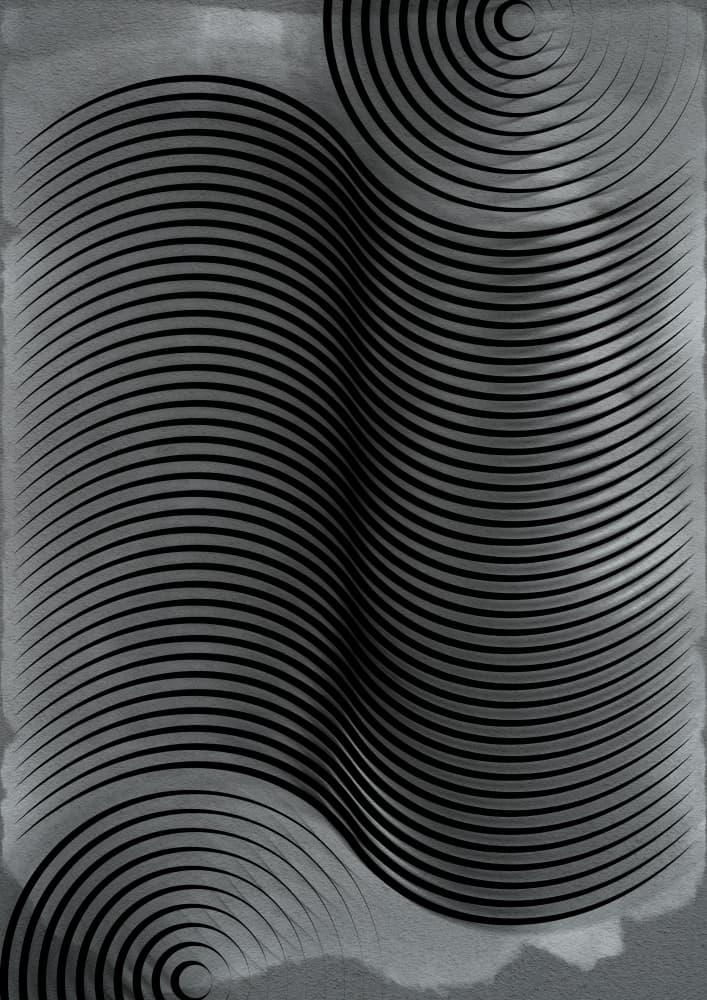 Optical Wave Pattern by Omar ELMOUDDEN — canvas wall art