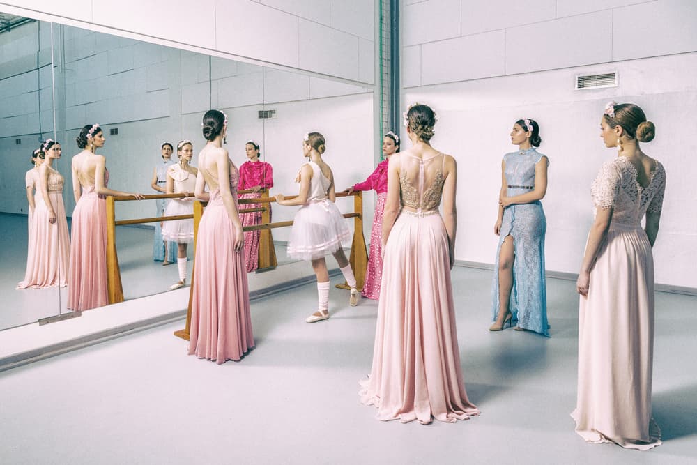 Elegant Ballet Studio Fashion by hfmsantos — canvas wall art