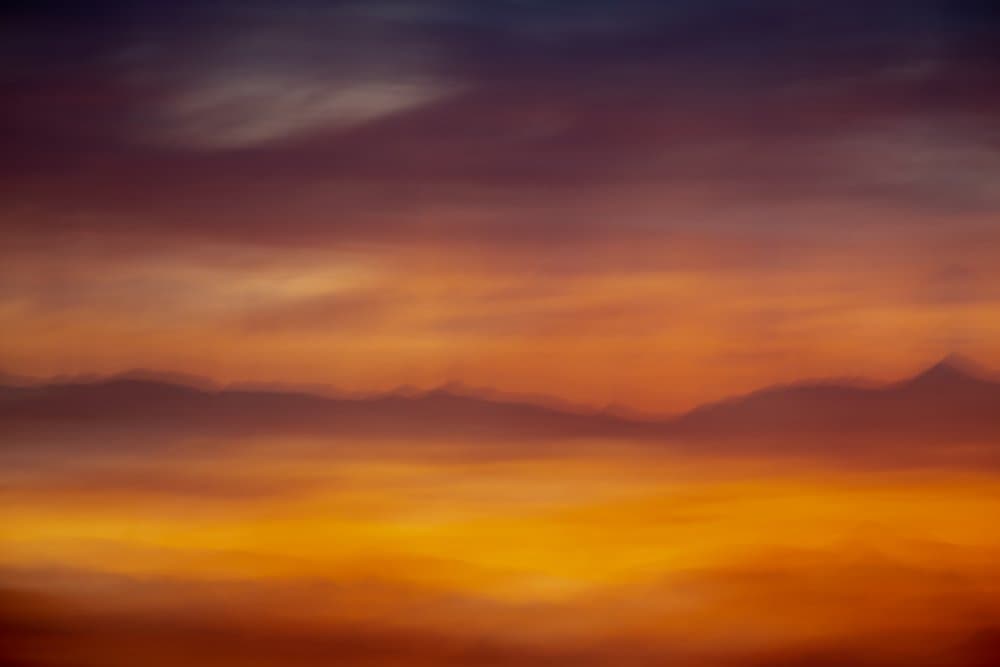 Vibrant Mountain Sunset by Olivier Catherine — canvas wall art
