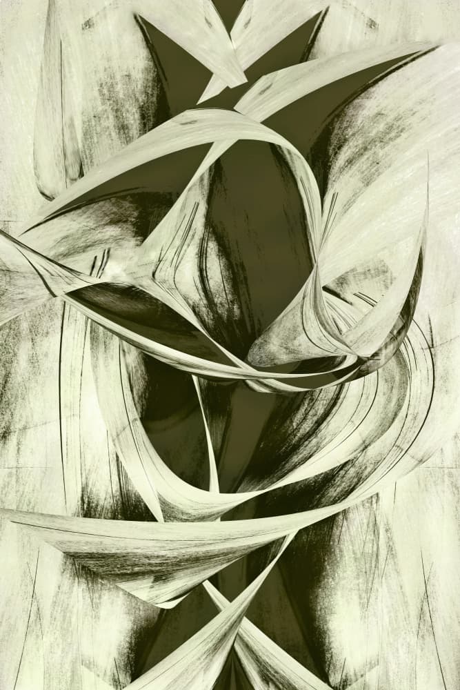 Flowing Abstract Forms by Christina Sillen — canvas wall art