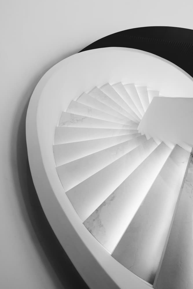 Modern Spiral Staircase by konglingming — canvas wall art
