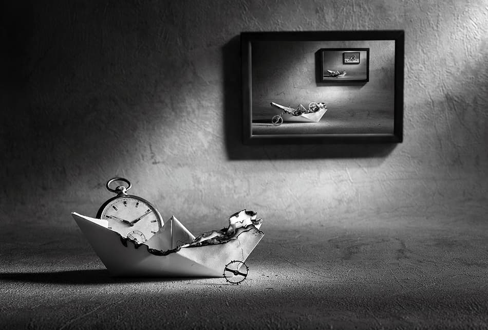 Surreal Time Journey by Victoria Glinka — canvas wall art