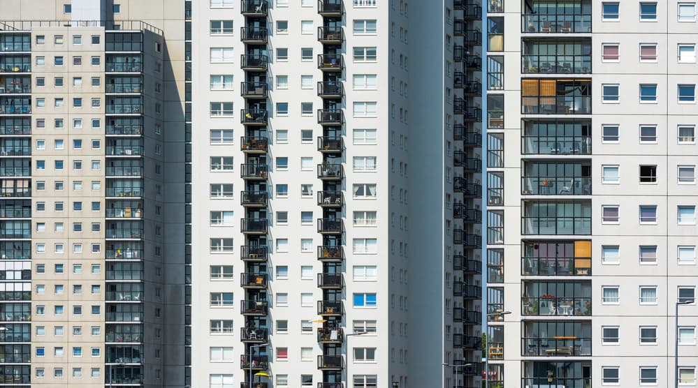 Urban Building Facade by Greetje van Son — canvas wall art