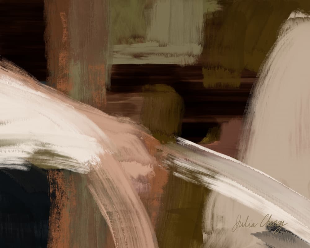 Rust & Black Abstract 2 by Julia Cheney — canvas wall art