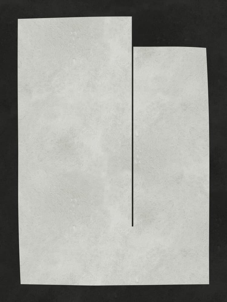 Grey Geometric Abstraction by Vitor Costa — canvas wall art