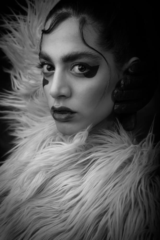 Dramatic Fur Portrait by Mehdi Mokhtari — canvas wall art