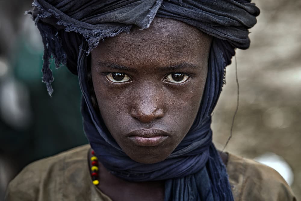Intense Young Gaze by Joxe Inazio Kuesta Garmendia — canvas wall art