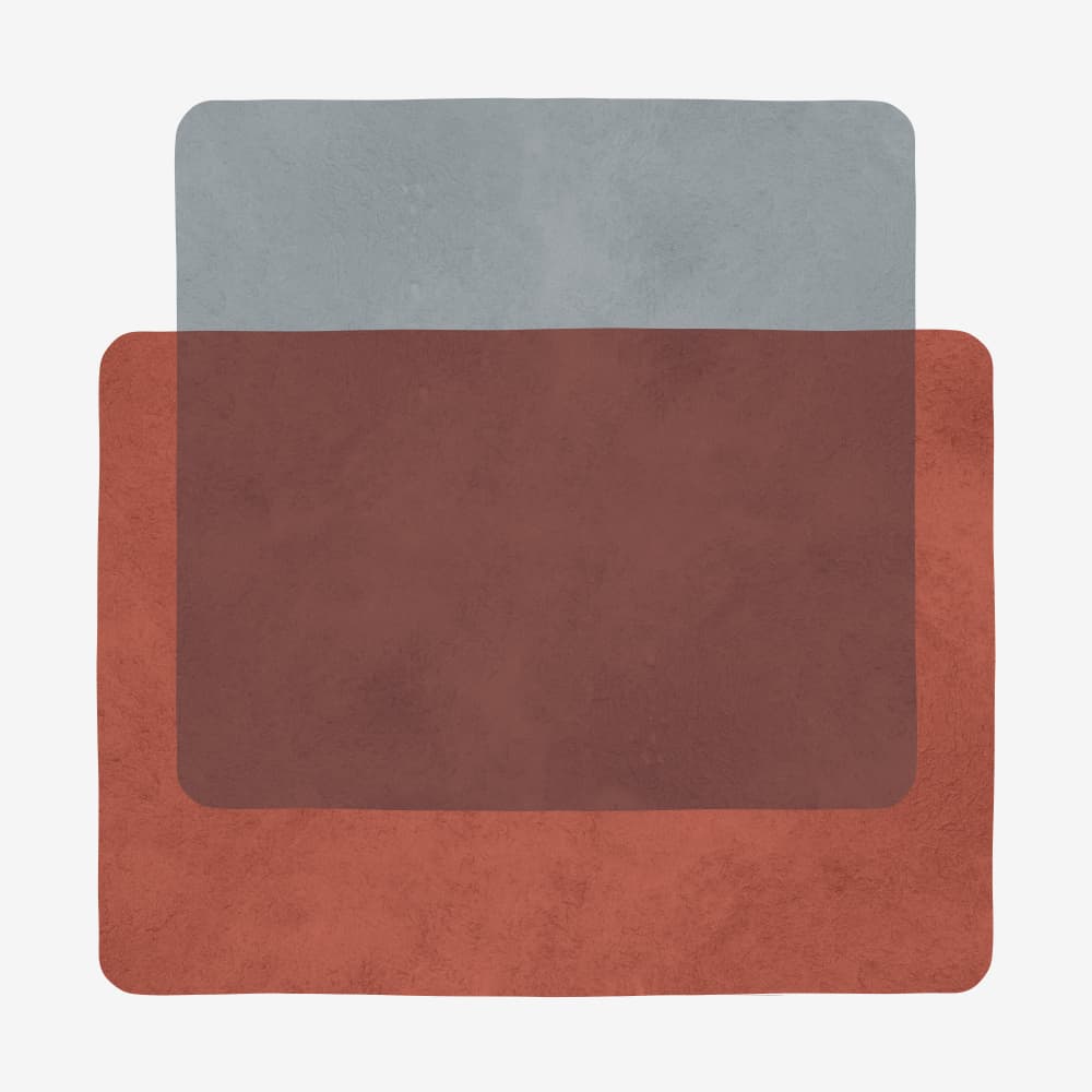 Muted Layered Shapes by Vitor Costa — canvas wall art