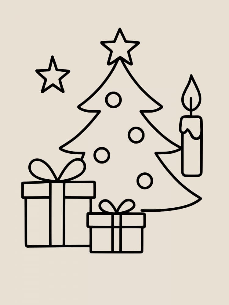 Minimalist Christmas Joy by Little Dean — canvas wall art