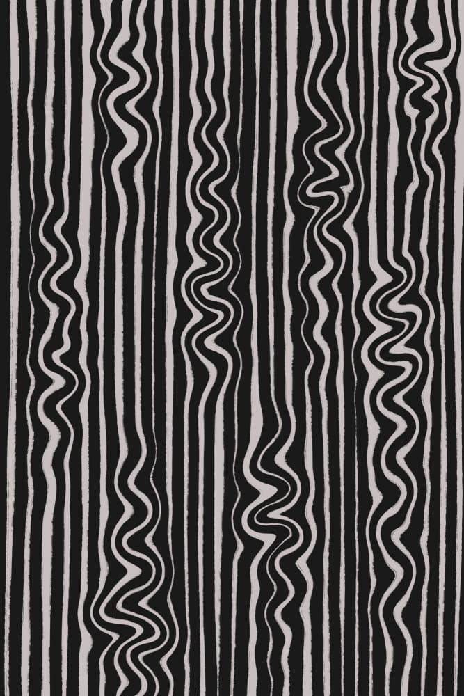 Wavy Zebra Stripes by Treechild — canvas wall art