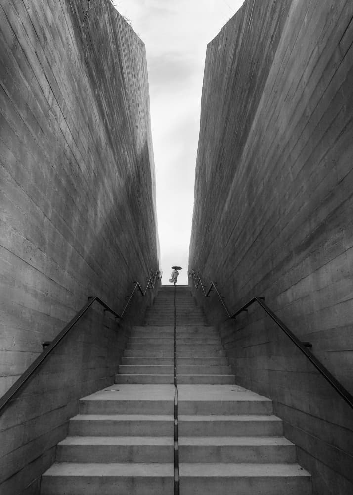 Upward Concrete Path by Magdalena Roeseler — canvas wall art
