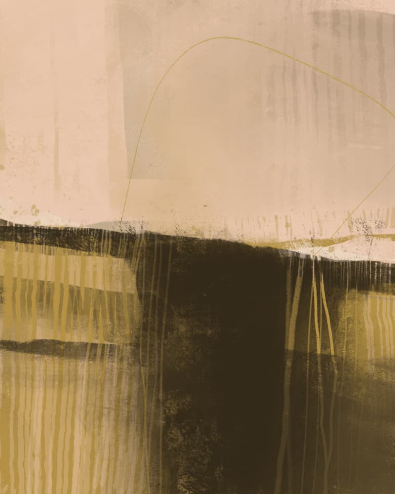 Earthy Abstract Landscape by MANSI SAXENA — canvas wall art
