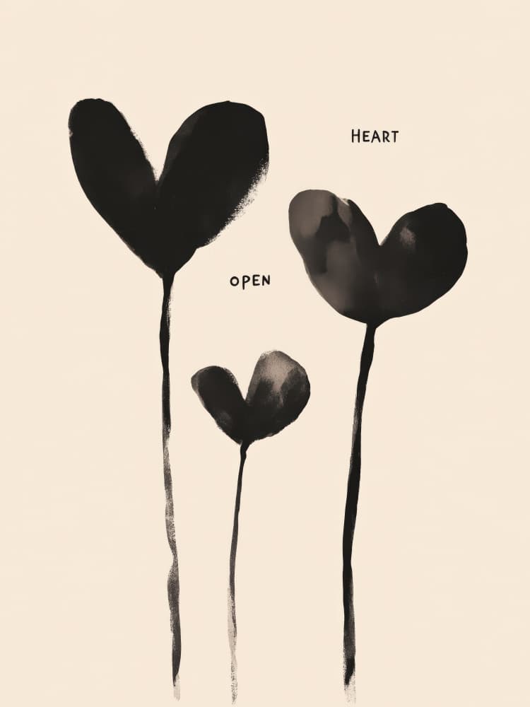 Heart Blooms by Treechild — canvas wall art