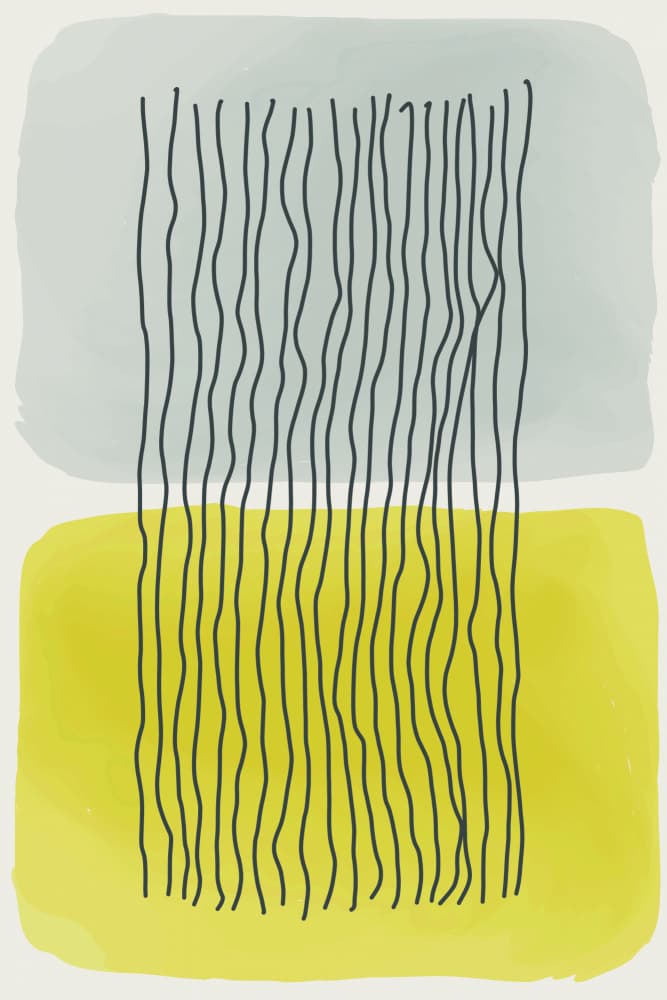 Modern Wavy Lines by jay stanley — canvas wall art