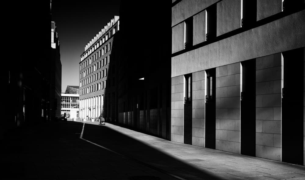 Dramatic City Shadows by Julien Oncete — canvas wall art