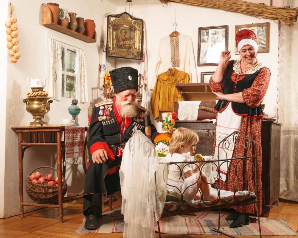 Cossack Family Life by AndrewJordan — canvas wall art