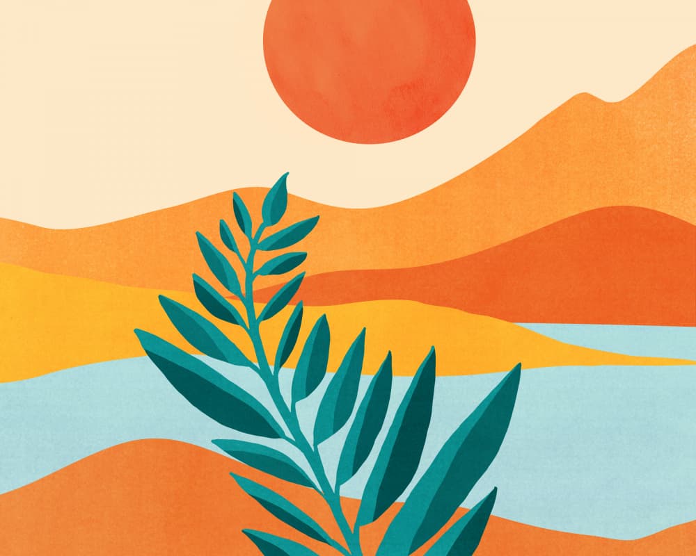 Mountain Sunset 3 by Kristian Gallagher — canvas wall art