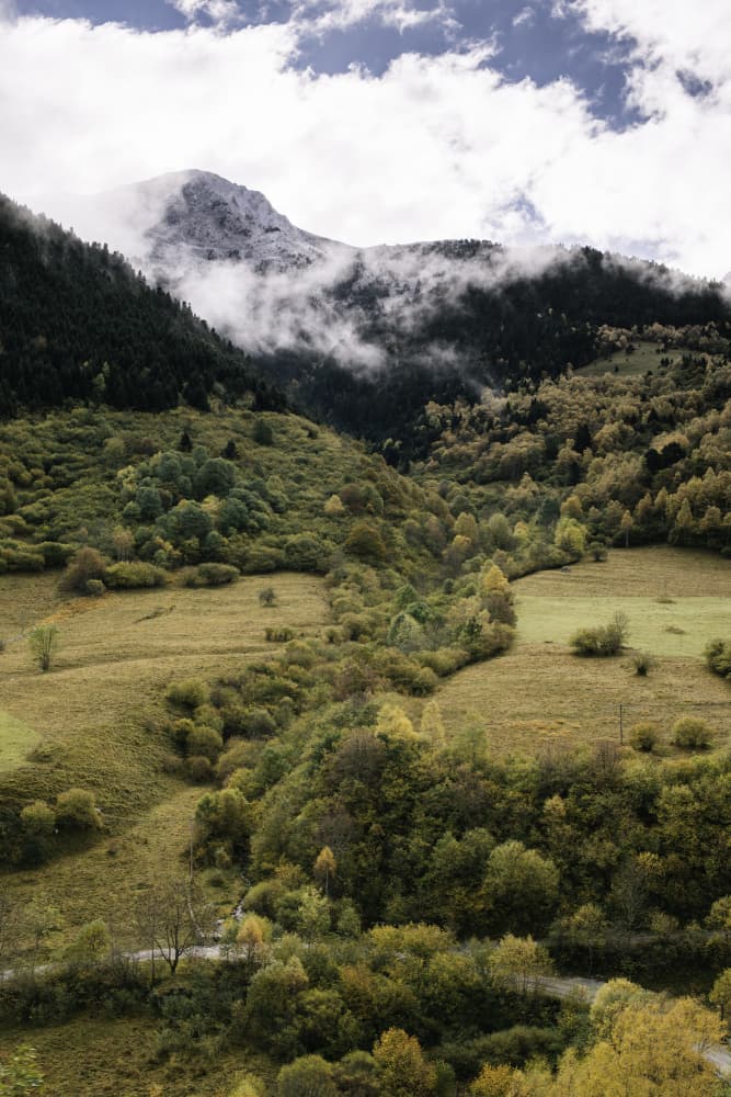 Autumn Mountain Valley by Javier Pardina — canvas wall art