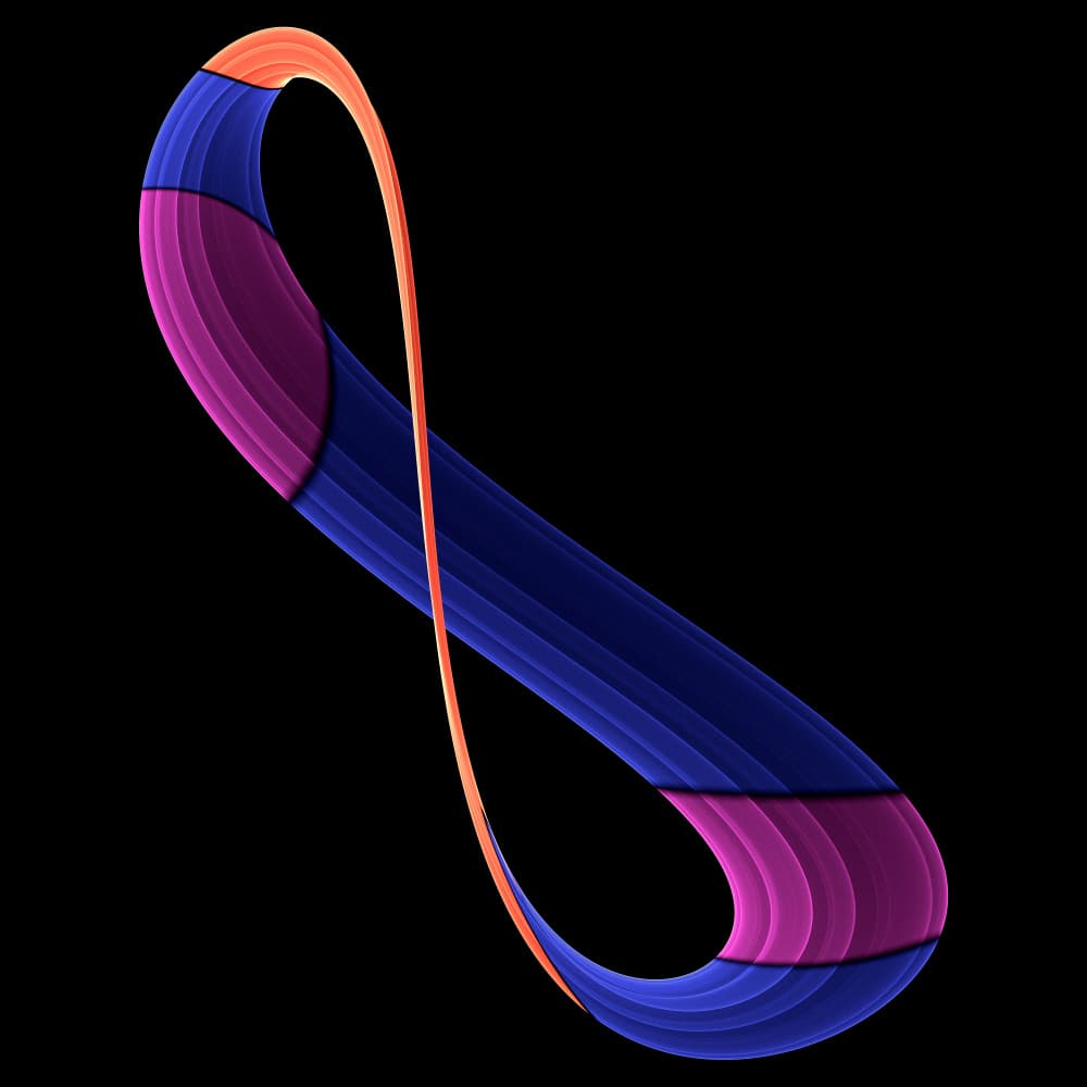 Colorful Infinity Loop by Mystic Number — canvas wall art