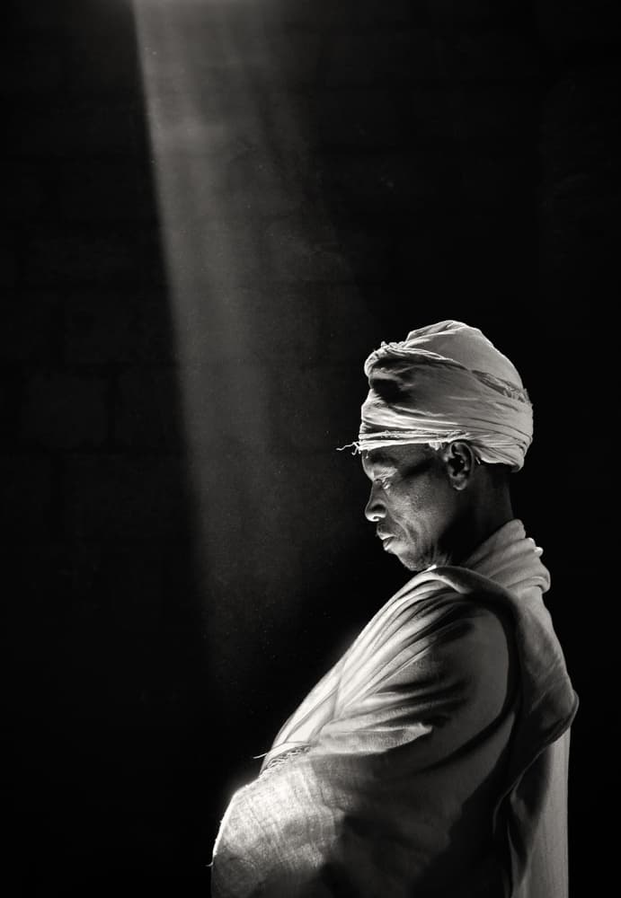 Man in Sacred Light by Izidor Gasperlin — canvas wall art