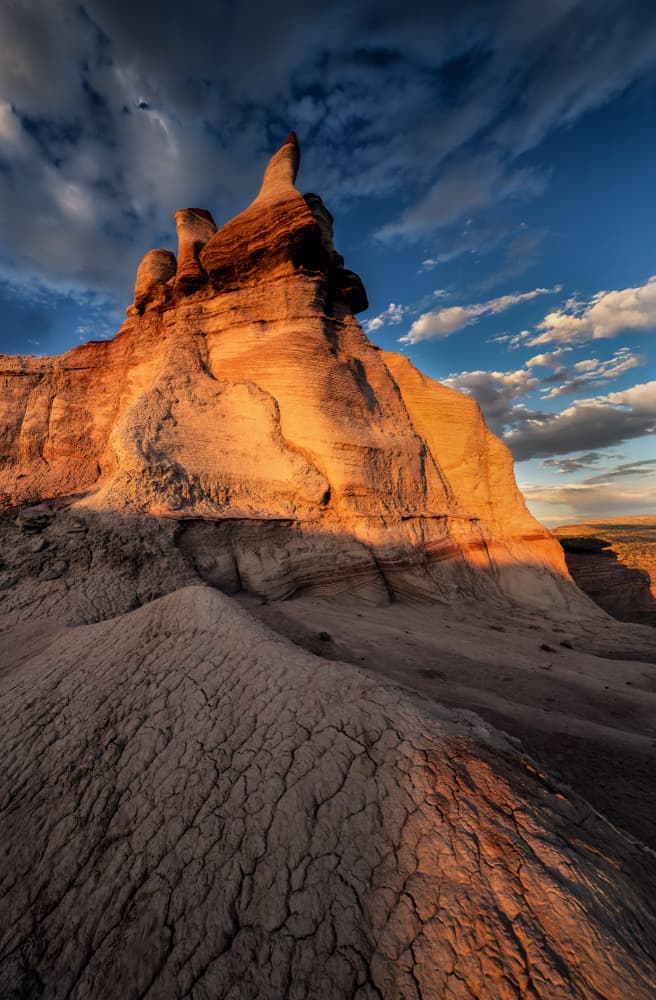 Golden Desert Formations by Ling Jiang — canvas wall art