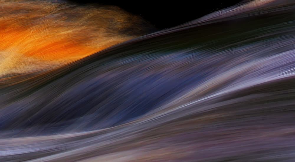 Vibrant Fluid Motion by Ylva Sjögren — canvas wall art
