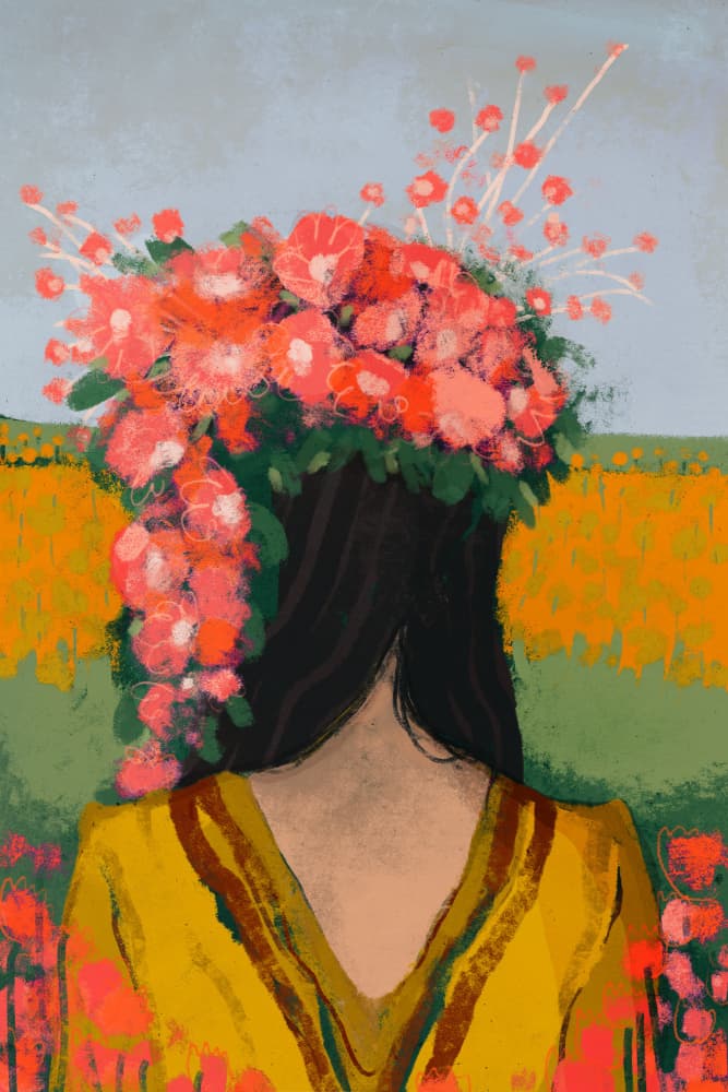 Floral Reverie by Treechild — canvas wall art