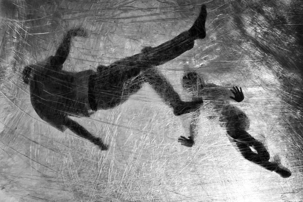 Floating Wrapped Figures by Roswitha Schleicher-Schwarz — canvas wall art