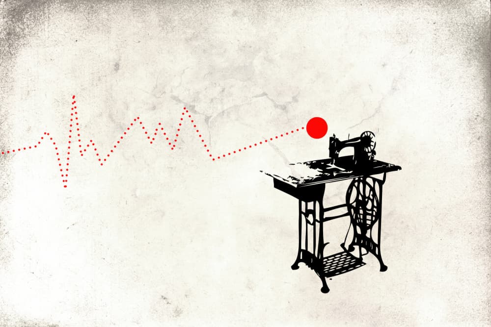 Sewing Machine Pulse by Rafal Kulik — canvas wall art