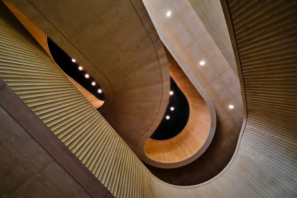 Modern Architectural Curves by Avital Hershkovitz — canvas wall art