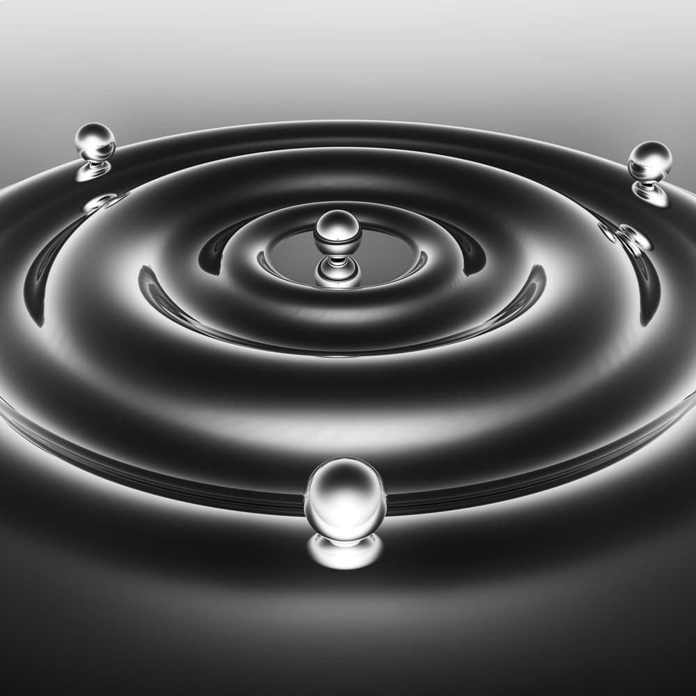 Concentric Liquid Drops by Antonyus Bunjamin (Abe) — canvas wall art