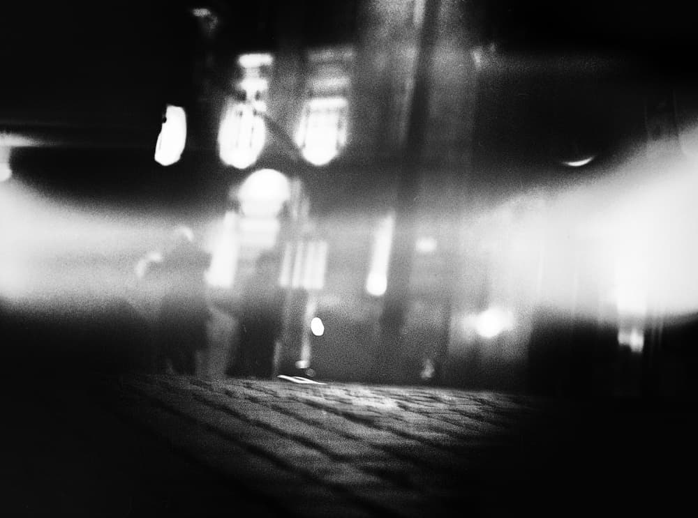Blurred City Night by Paulo Abrantes — canvas wall art