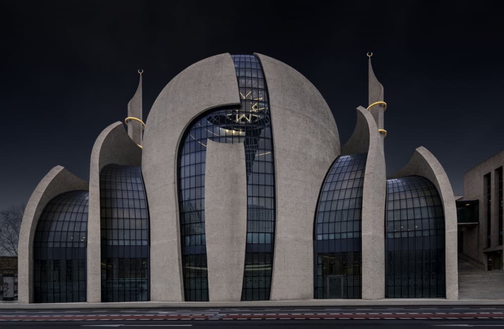 Grand Contemporary Mosque by Michael Eßig — canvas wall art
