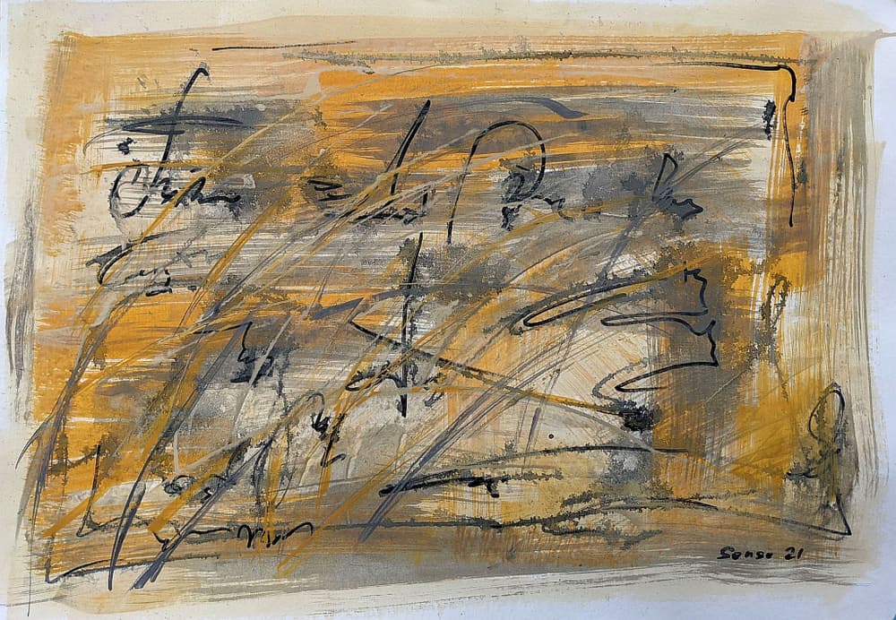 Dynamic Abstract Strokes by Lena Kolambet — canvas wall art
