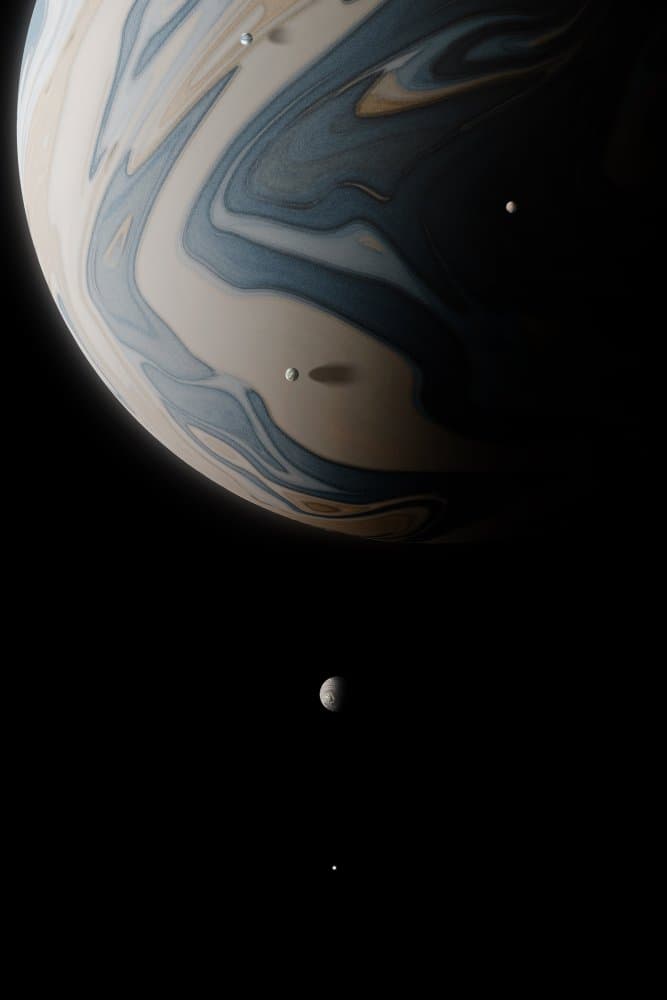 Distant Planetary System by Malibtt — canvas wall art