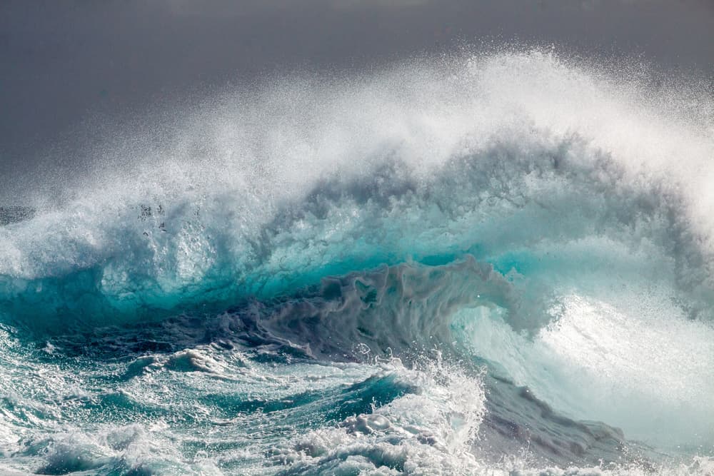Powerful Ocean Wave by Michelle Degryse — canvas wall art