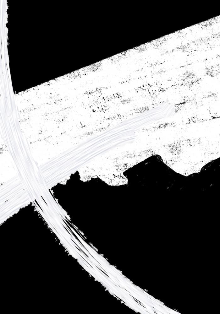 Abstract White Brushstrokes by Yuli Saputra — canvas wall art