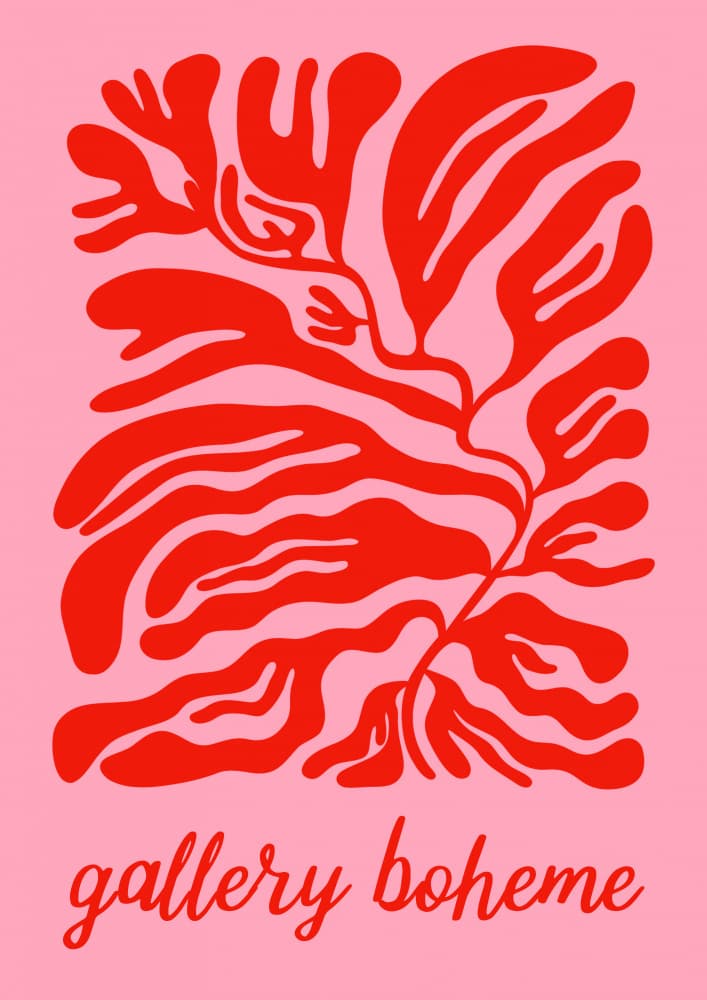 Red Marine Botanicals by Talitha McQueen — canvas wall art
